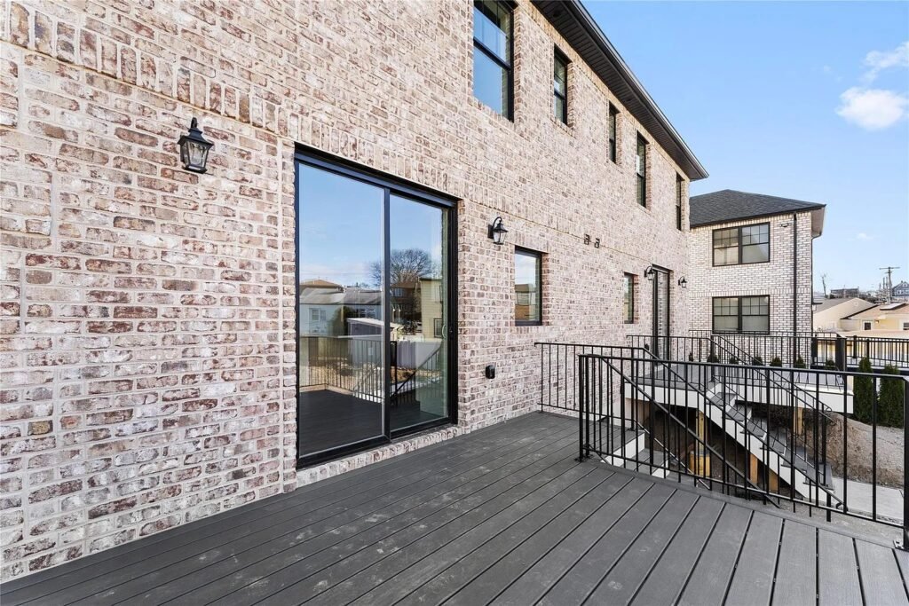 Open living area with large windows