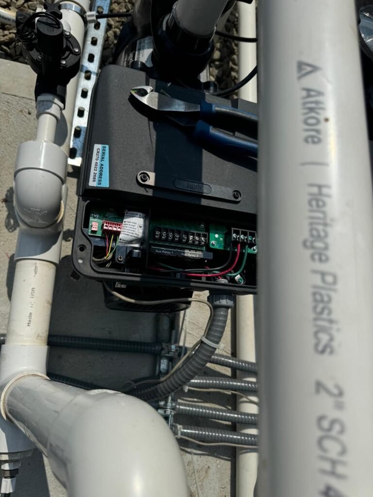New supply and waste piping installed during rough-in